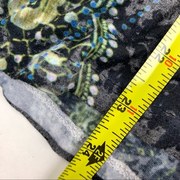 Cw Colour Works Floral Blinged out  T shirt - Picture 7 of 7